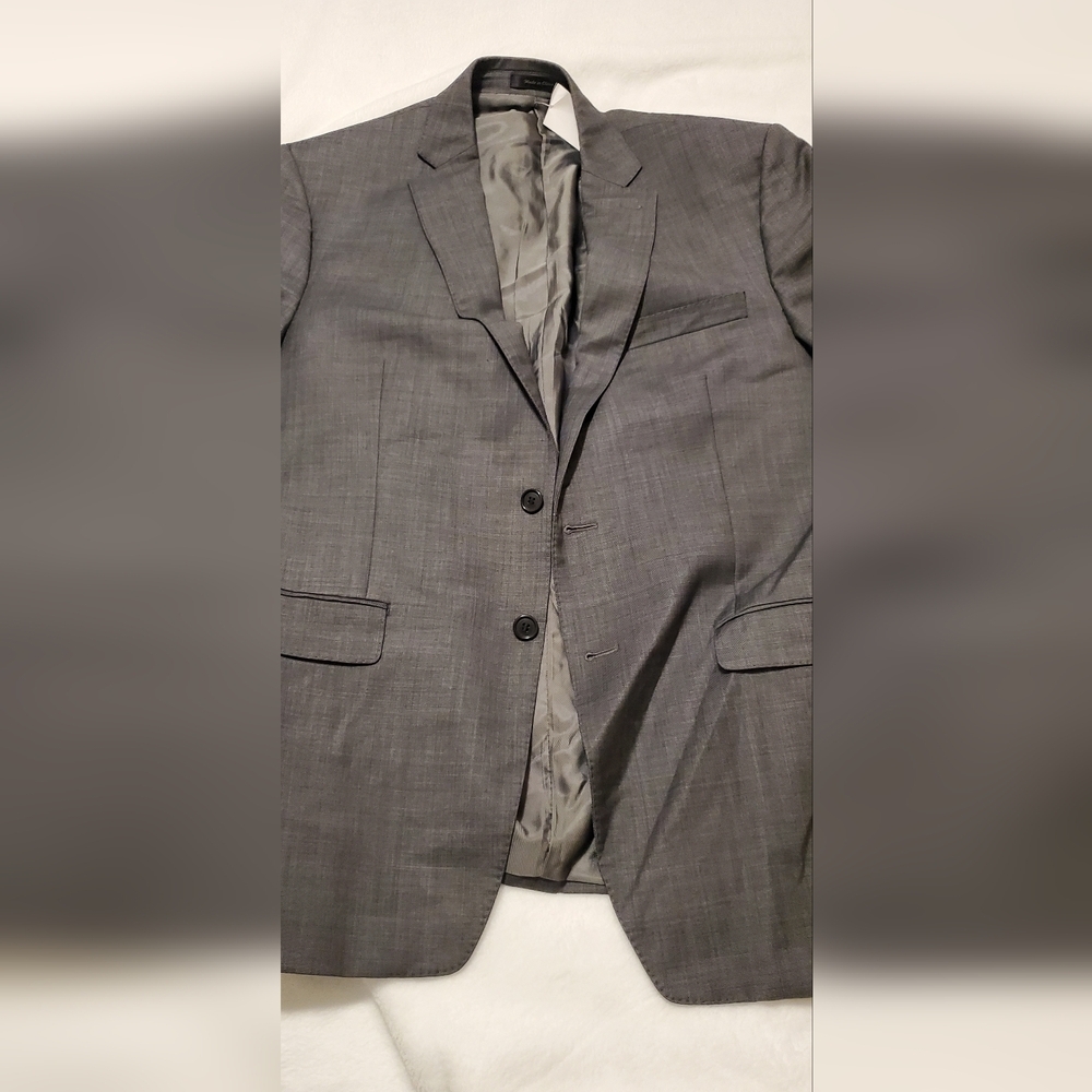 Calvin Klein Charcoal Blazer Suit Coat - Picture 4 of 11